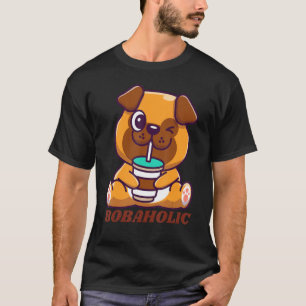 Bobaholic Bubble Tea Japanese Boba Milk Tea T-Shirt