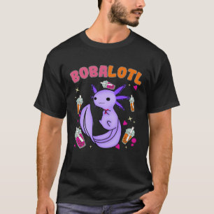 Bobalotl Axolotl Boba Tea Bubble Milk  7 T-Shirt