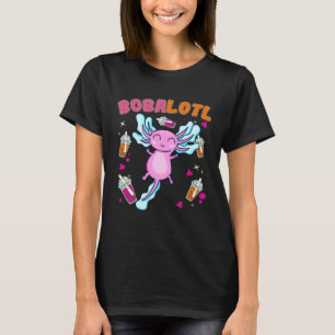 Bobalotl Axolotl Boba Tea Bubble Milk  8 T-Shirt