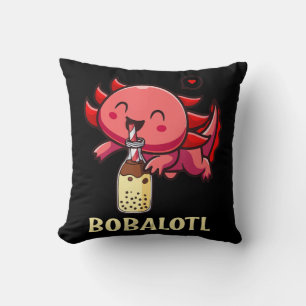 Bobalotl Axolotl Boba Tea Bubble Milk Anime Lover Cushion