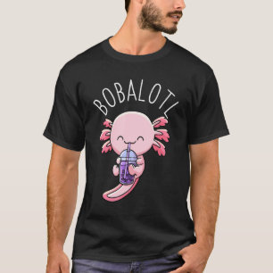 Bobalotl Axolotl Boba Tea Bubble Milk T-Shirt