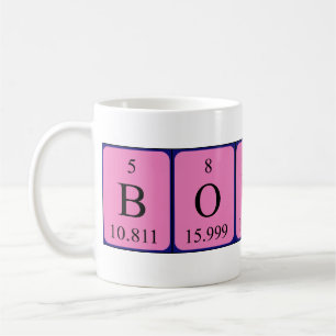 Bobbi periodic table name mug