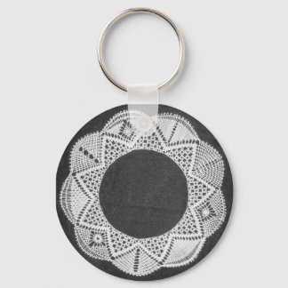 bobbin lace sampler key ring