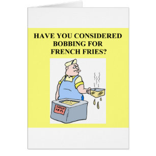 bobbing for french fries