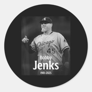 Bobby Jenks In Memory 1981-2025 Classic Round Sticker