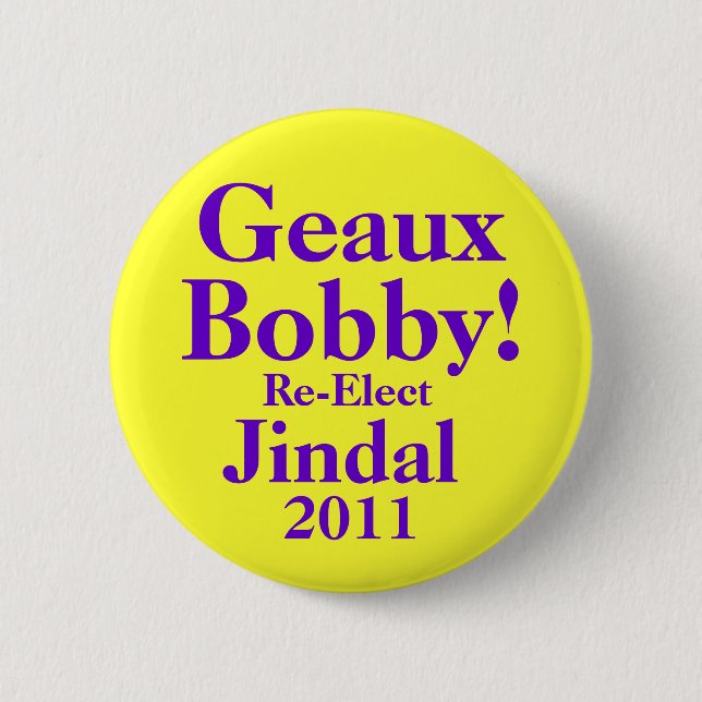 Bobby Jindal 2011 6 Cm Round Badge (Front)