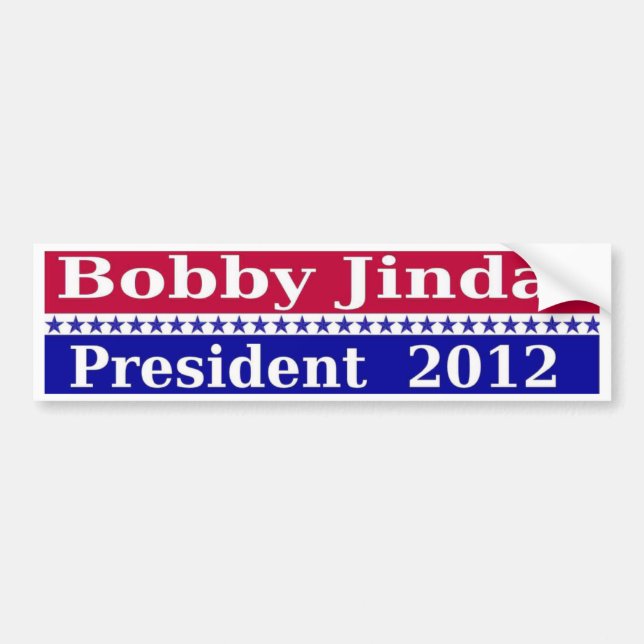Bobby Jindal for President 2012 Bumper Sticker (Front)