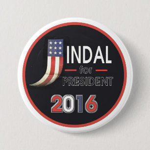 Bobby Jindal for President 2016 7.5 Cm Round Badge