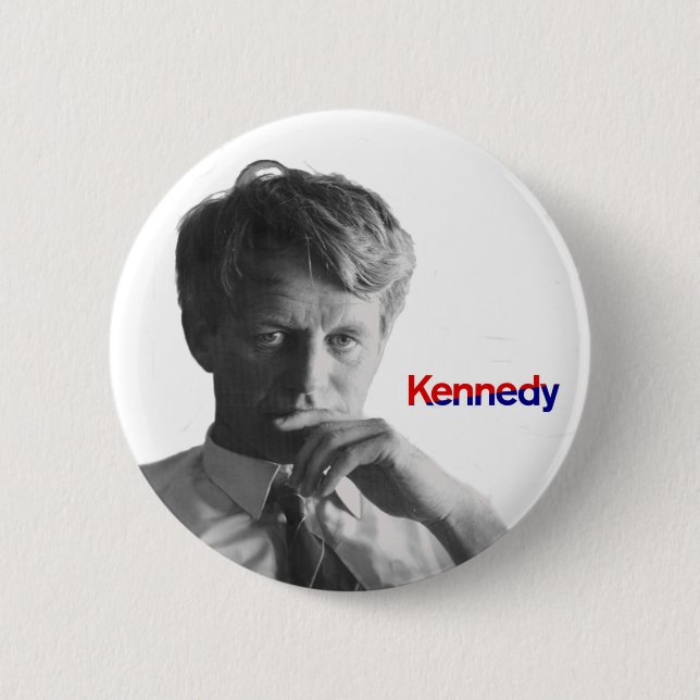 Bobby Kennedy 6 Cm Round Badge (Front)