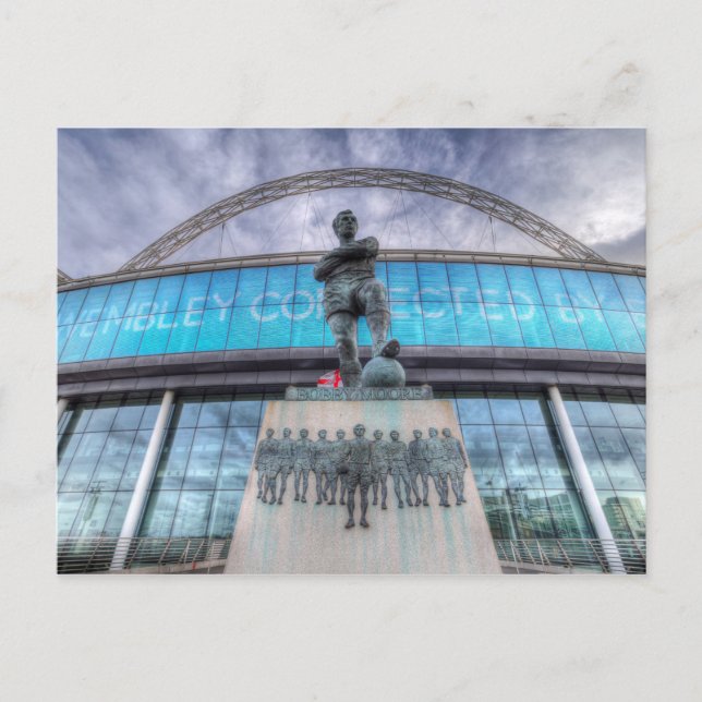 Bobby Moore Statue Wembley Stadium Postcard (Front)