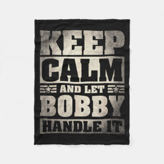 Bobby Name Shirt D Bobby First Name Fleece Blanket