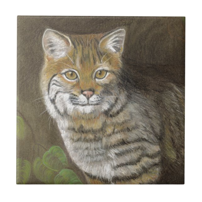 Bobcat Ceramic Tile (Front)