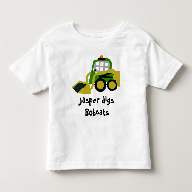 Bobcat excavator toddler T-Shirt (Front)
