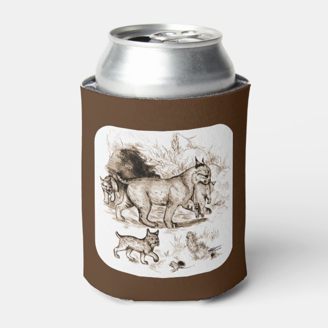 Bobcat Family Can Cooler (Can Front)