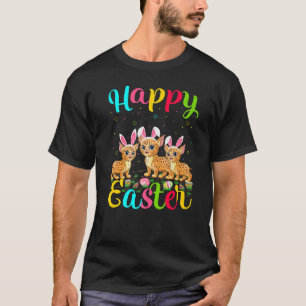 Bobcat Funny Easter Egg Bunny Bobcat Happy Easter T-Shirt