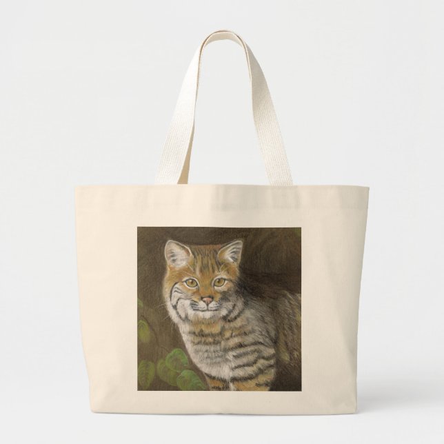 Bobcat Large Tote Bag (Front)