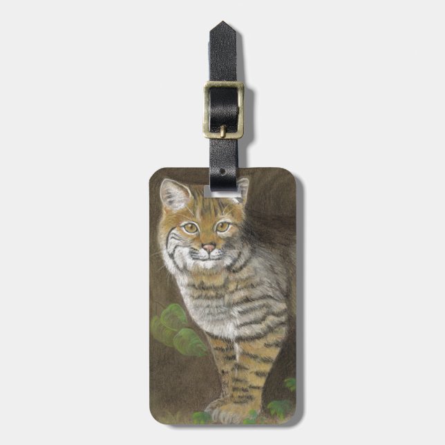 Bobcat Luggage Tag (Front Vertical)