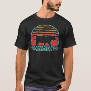 Bobcat Retro Vintage 80s Style Animal Lover Gift T-Shirt