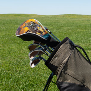 Bobcat Surfing Alaska Design By Rich AMeN Gill Golf Head Cover