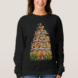 Bobcat Xmas Lights Santa Bobcat Christmas Tree Sweatshirt