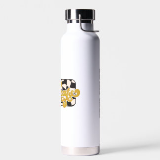 Bobcats Chequerboard Water Bottle: Gold Bottle