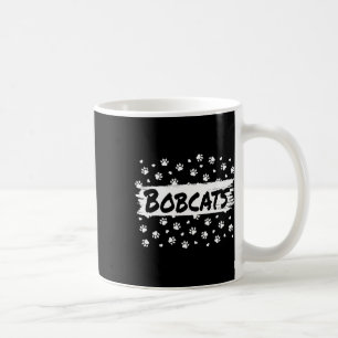Bobcats Mascot Back To School Spirit Footprint Hea Coffee Mug
