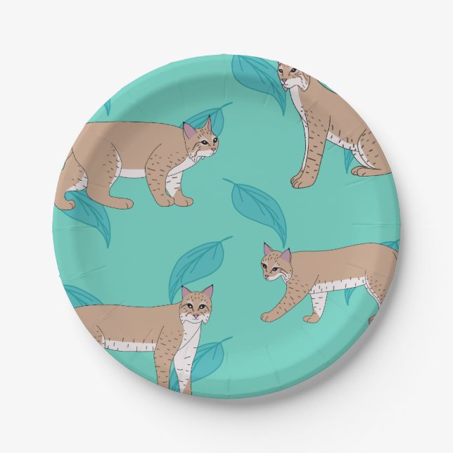 Bobcats Paper Plate (Front)