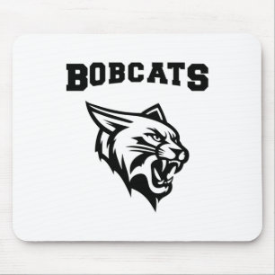 Bobcats Sports With Mascot Sticker Mouse Pad