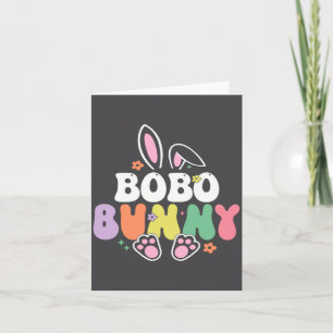 Bobo Bunny Women Easter Day Rabbit Grandma Family Card