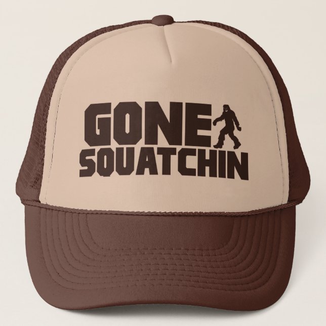 Bobo GONE SQUATCHIN Hat Finding Bigfoot (Front)