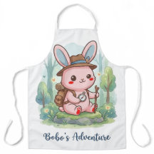 Bobo's Adventure Bunny Kitchen Apron - Cute Kawaii