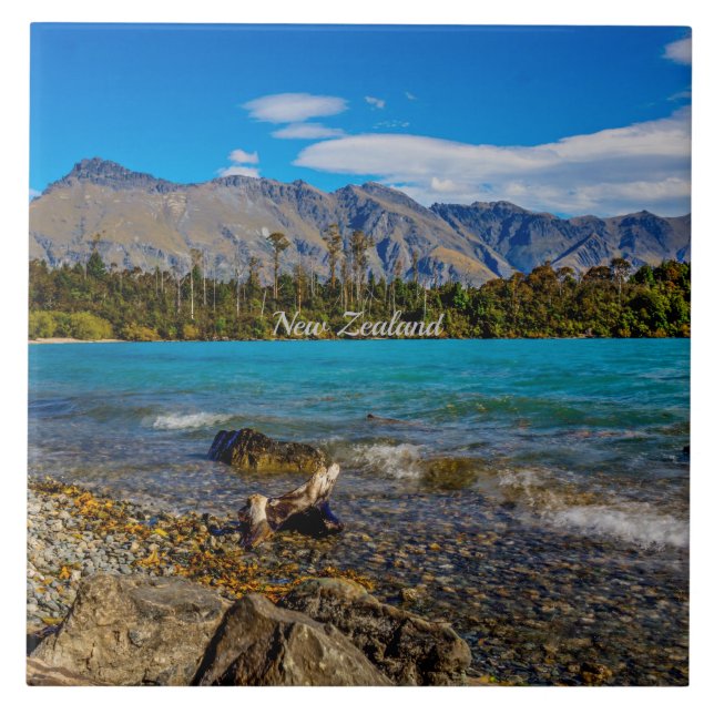 Bob's Cove, New Zealand Ceramic Tile (Front)