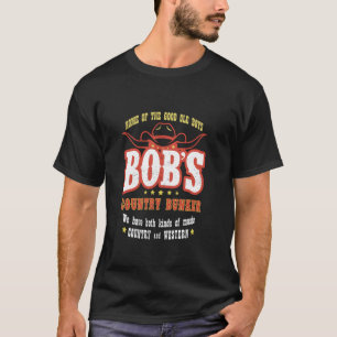 Bobs Funny Country Vintage Bunker Retro Music 80s T-Shirt
