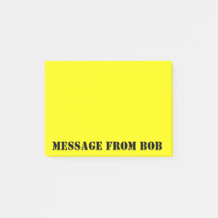 Bob's Notes Dayglow Yellow