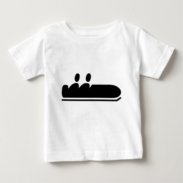 Bobsleigh - Black Baby T-Shirt (Front)