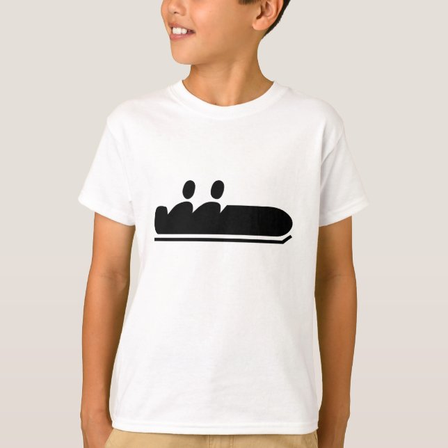 Bobsleigh - Black T-Shirt (Front)