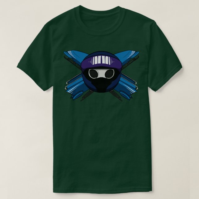 Bobsleigh crew Jolly pirate  no caption T-Shirt (Design Front)
