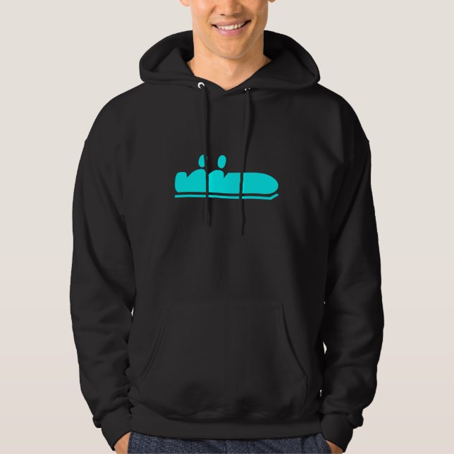 Bobsleigh - Cyan Hoodie (Front)