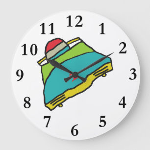 Bobsleigh Large Clock