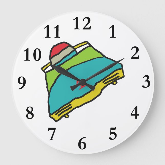 Bobsleigh Large Clock (Front)