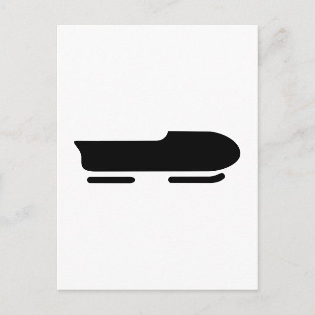 Bobsleigh logo postcard (Front)