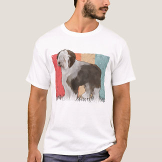 Bobtail Retro Old English Sheepdog Vintage T-Shirt