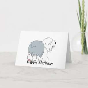 Bobtail Sheepdog Card