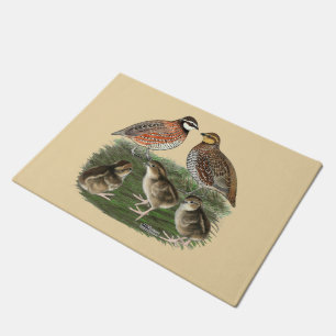 Bobwhite Quail Family Doormat