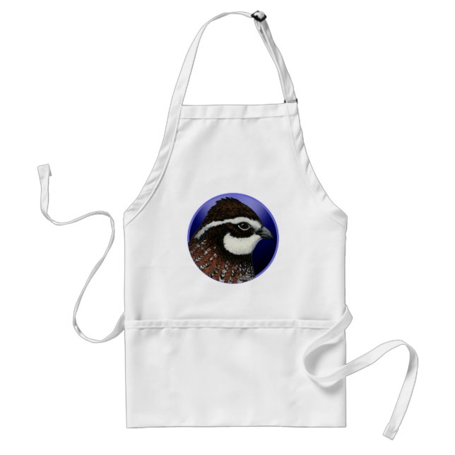 Bobwhite Quail Head Circle Standard Apron (Front)