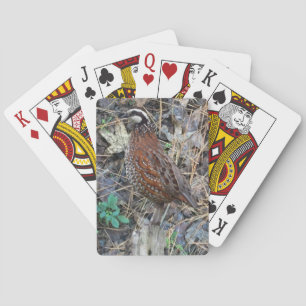 Bobwhite Quail Playing Cards, Quail Hunting Playing Cards