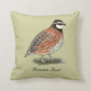 Bobwhite Quail Rooster Cushion
