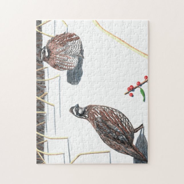 Bobwhite's Gift of Love Jigsaw Puzzle (Vertical)