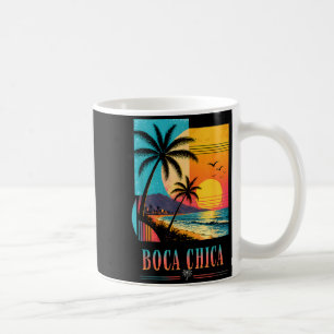 Boca Chica Beach Sunset 2026 Summer Vacation Retro Coffee Mug