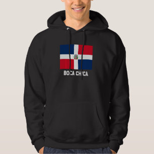 Boca Chica Dominican Republic Flag Emblem Escudo C Hoodie